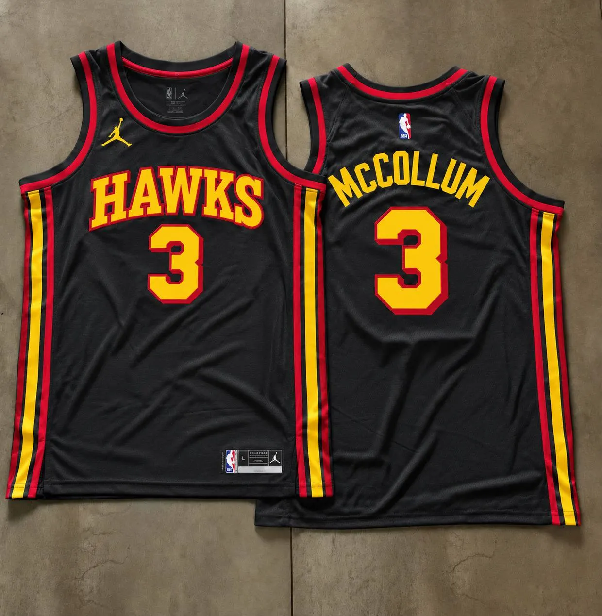 Atlanta Hawks CJ McCollum Black Jersey