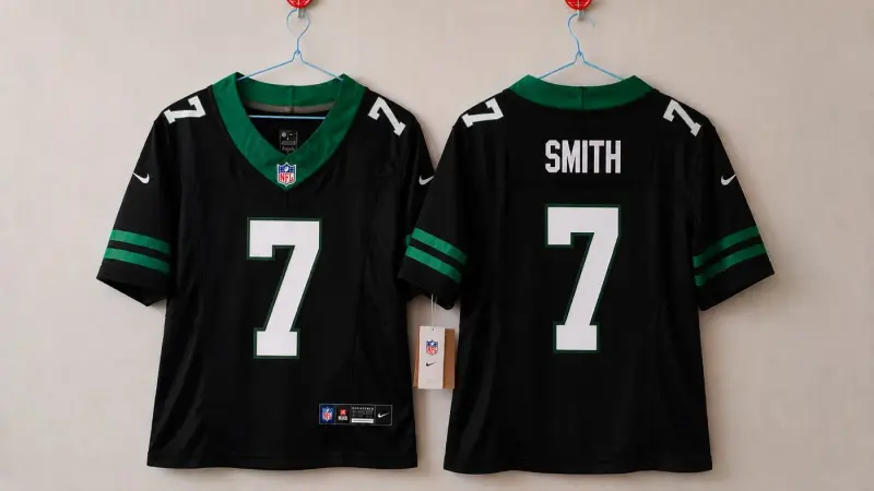 NEW YORK JETS GENO SMITH BLACK JERSEY