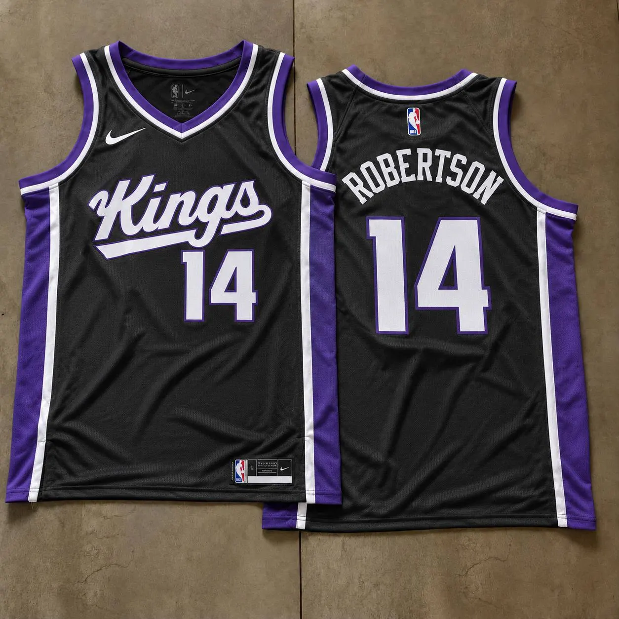 Sacramento Kings Oscar Robertson Black Jersey