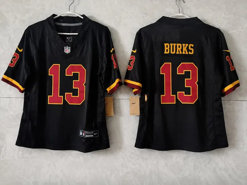 WASHINGTON COMMANDERS TREYLON BURKS BLACK JERSEY