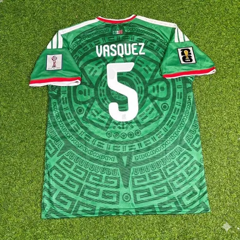 2026 WORLD CUP JOHAN VASQUEZ TEAM MEXICO GREEN JERSEY