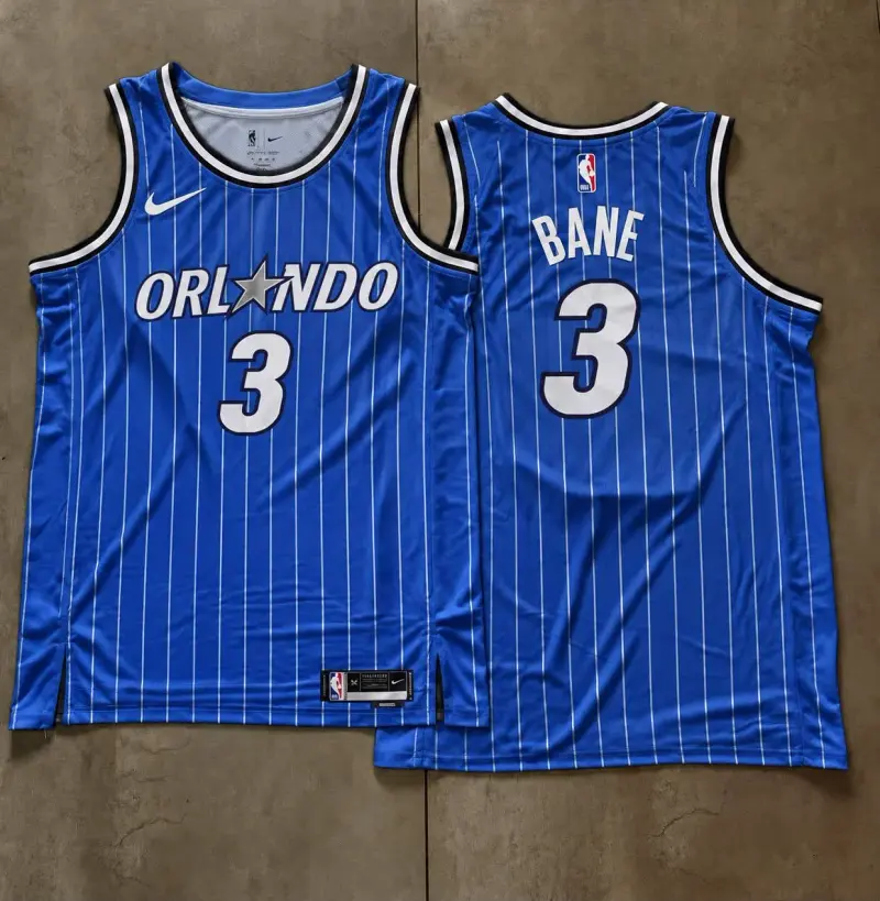 Orlando Magic Desmond Bane Blue Pinstripe Jersey