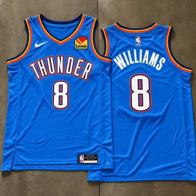 Oklahoma City Thunder Jalen Williams Blue Jersey