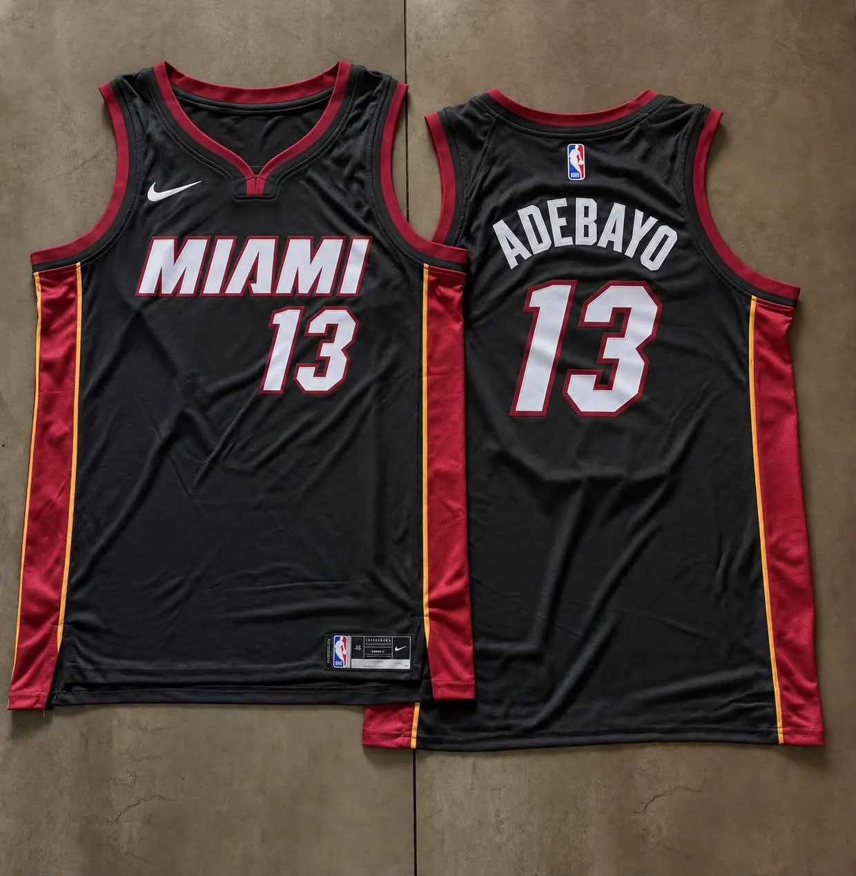 Miami Heat Bam Adebayo Black Jersey