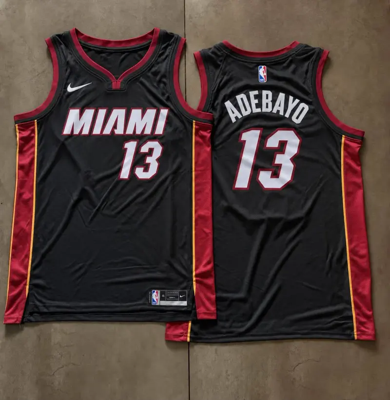 Miami Heat Bam Adebayo Black Jersey