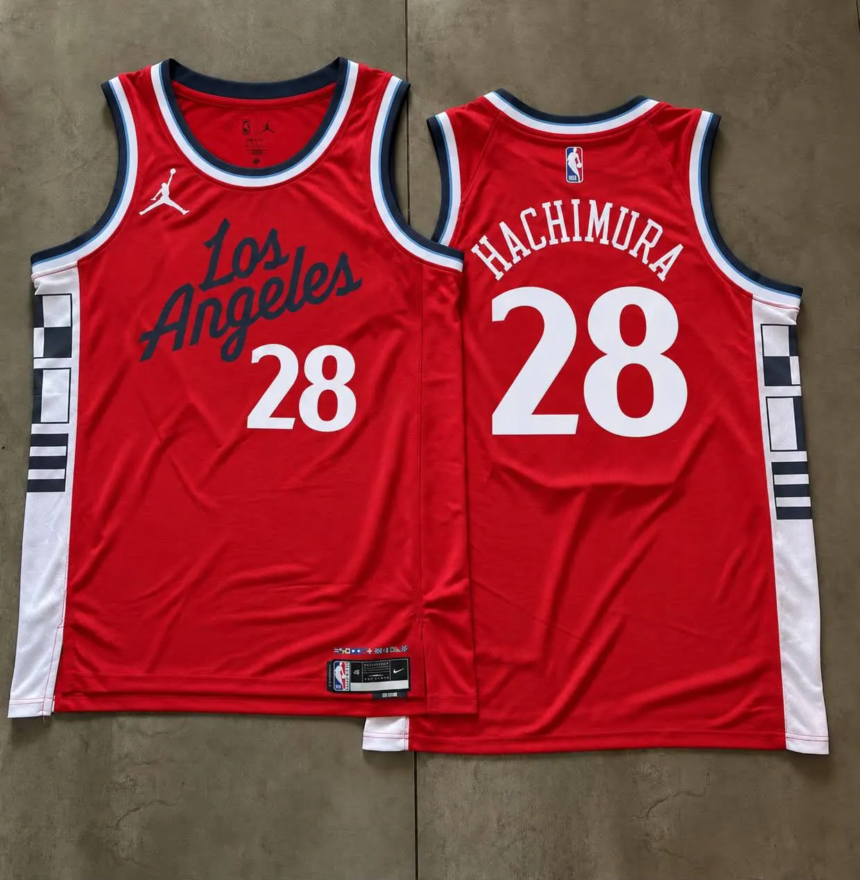Los Angeles Clippers Rui Hachimura Red Jersey