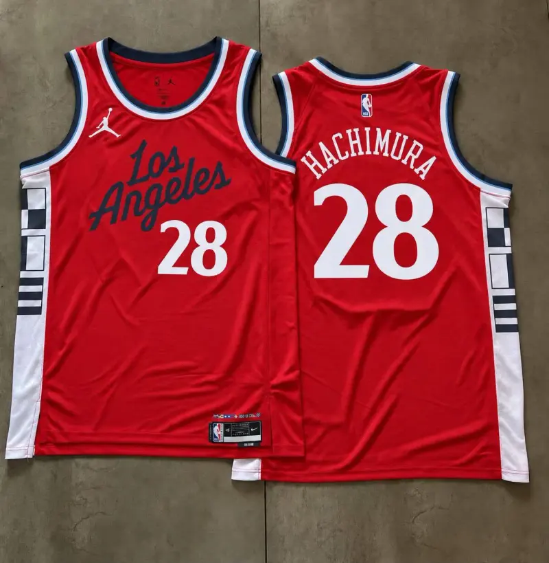 Los Angeles Clippers Rui Hachimura Red Jersey