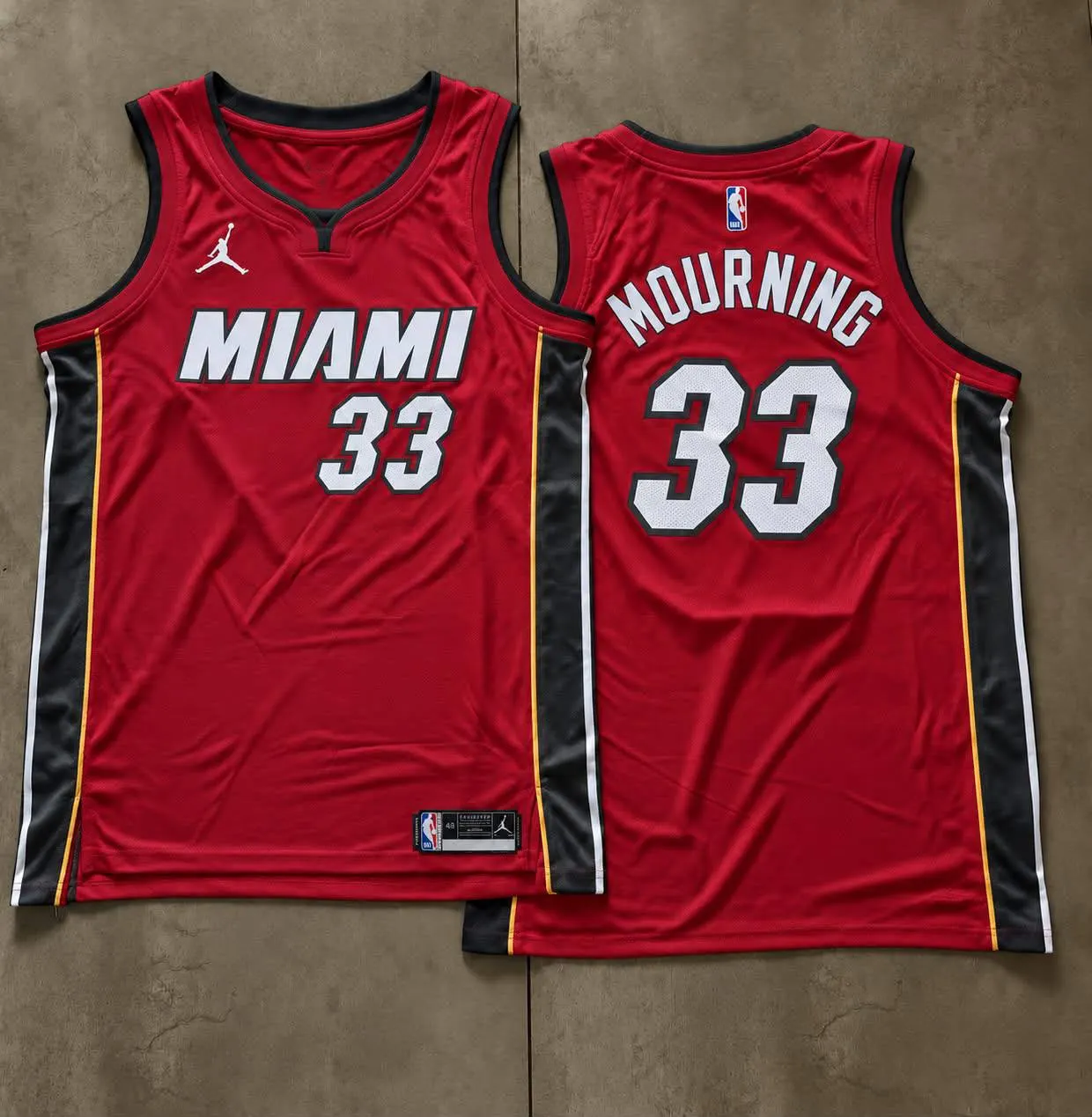 Miami Heat Alonzo Mourning Red Jersey