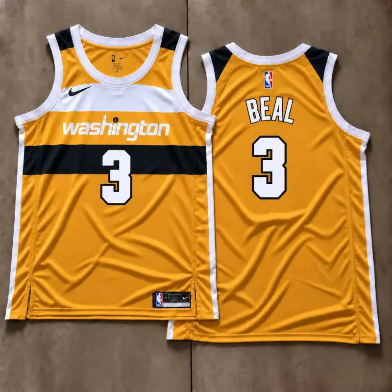 Washington Wizards Bradley Beal Gold Jersey