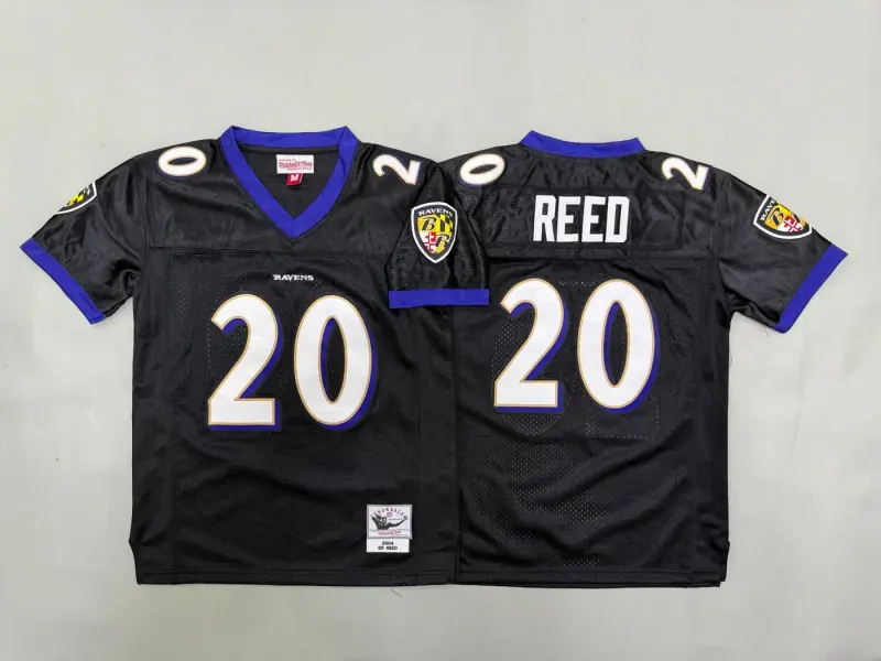 BALTIMORE RAVENS ED REED BLACK VINTAGE JERSEY
