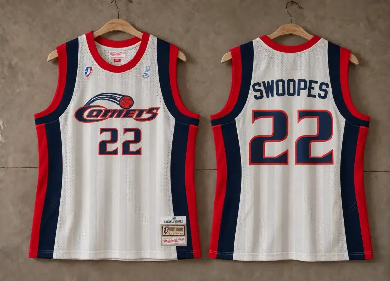 HOUSTON COMETS SHERYL SWOOPES WHITE JERSEY