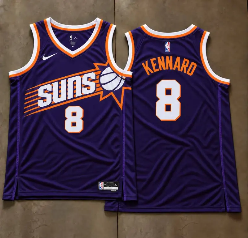Phoenix Suns Luke Kennard Purple Sunburst Jersey