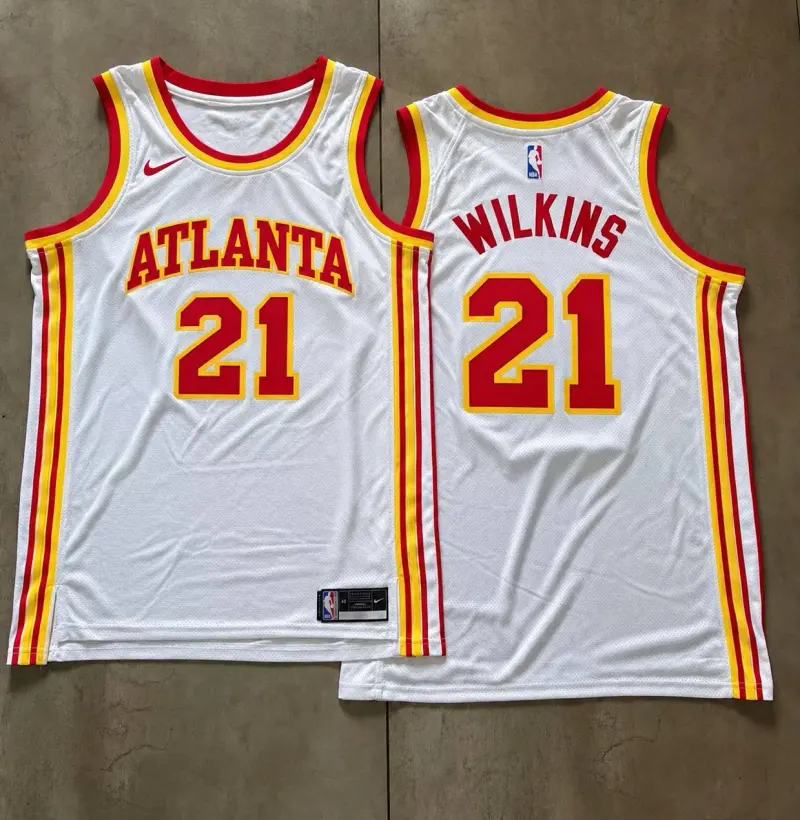 Atlanta Hawks Dominique Wilkins White Jersey
