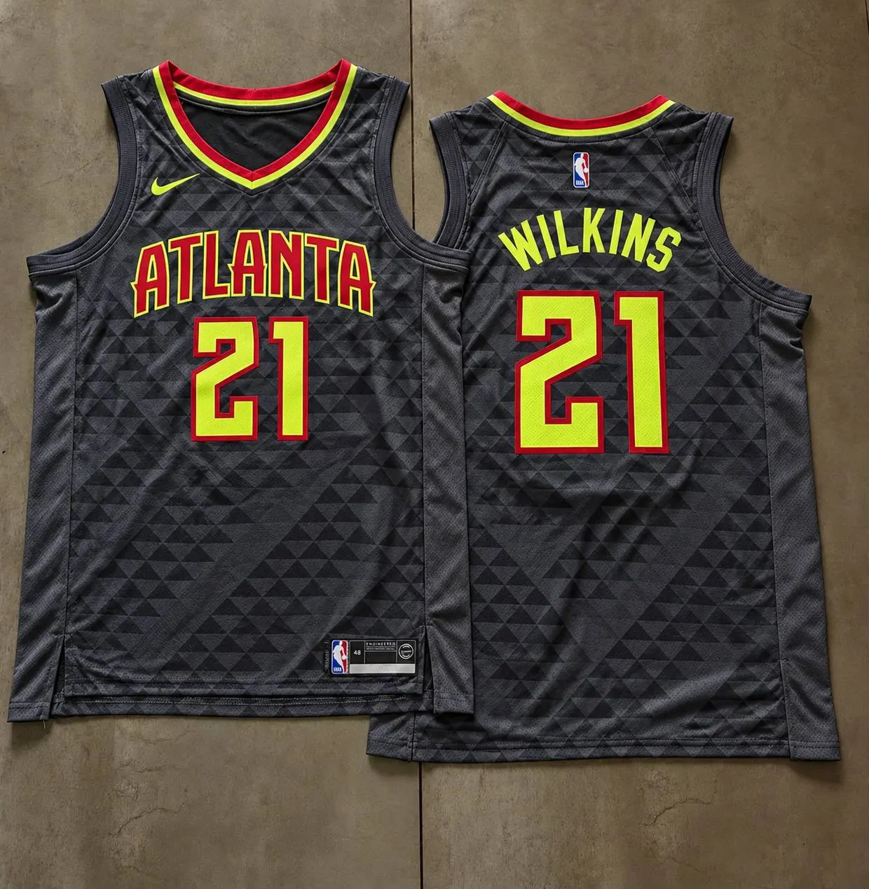 Atlanta Hawks Dominique Wilkins Grey Jersey