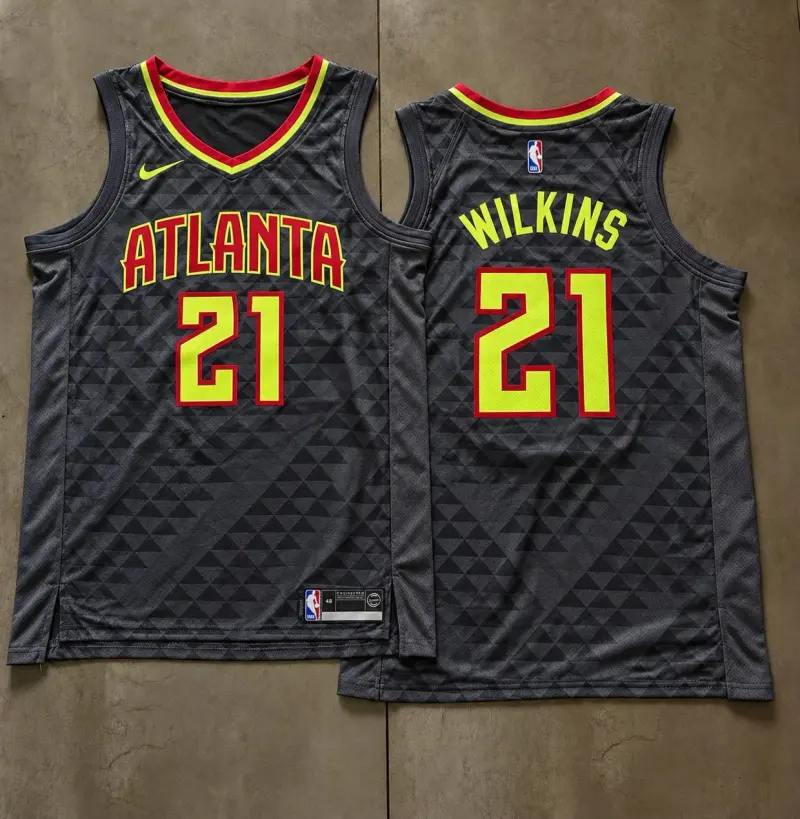 Atlanta Hawks Dominique Wilkins Grey Jersey
