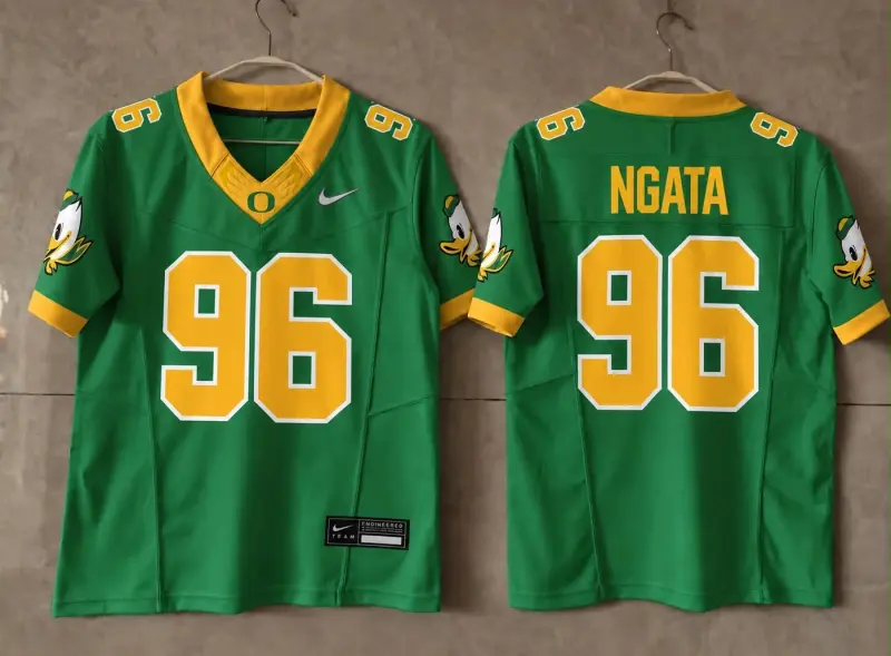 OREGON DUCKS HALOTI NGATA GREEN JERSEY