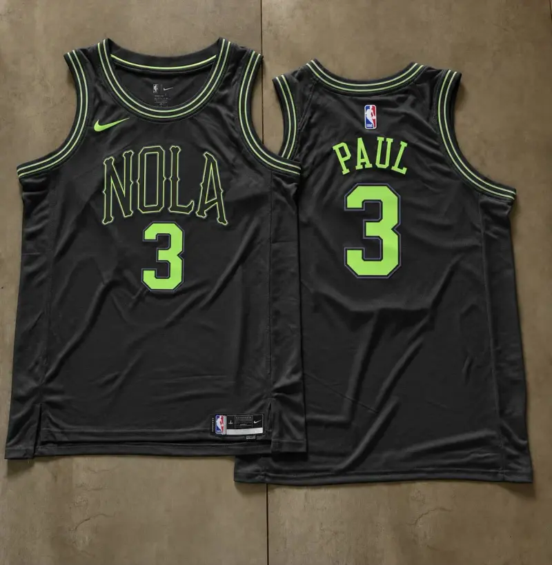 New Orleans Pelicans Chris Paul Black Jersey