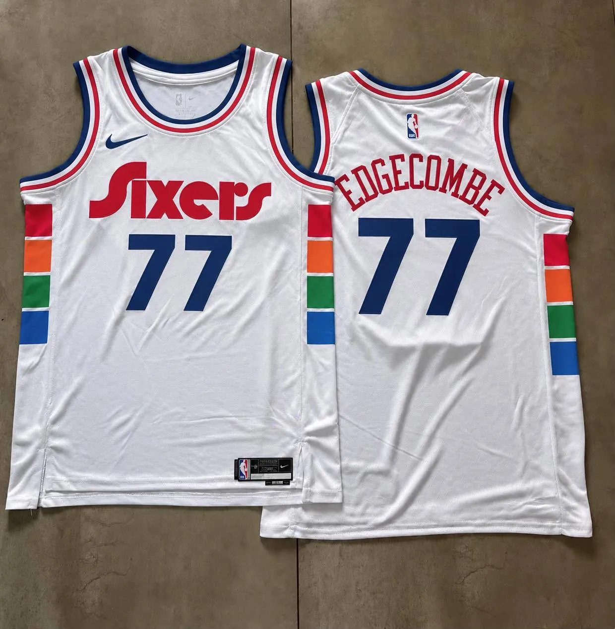White and Multicolor