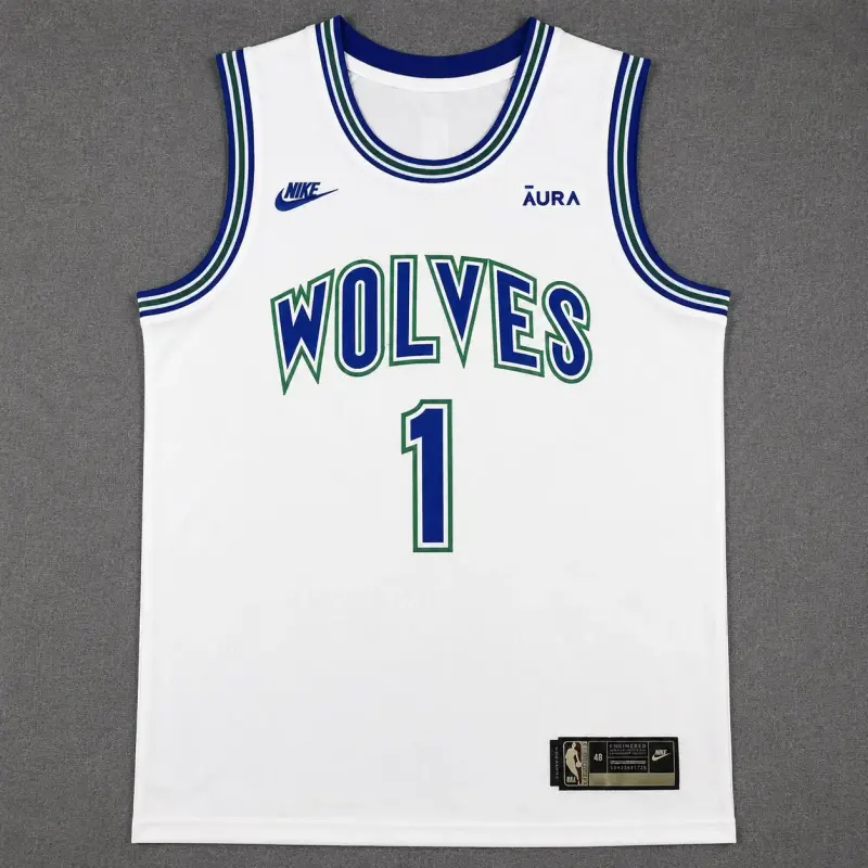 MINNESOTA TIMBERWOLVES LAMELO BALL WHITE JERSEY