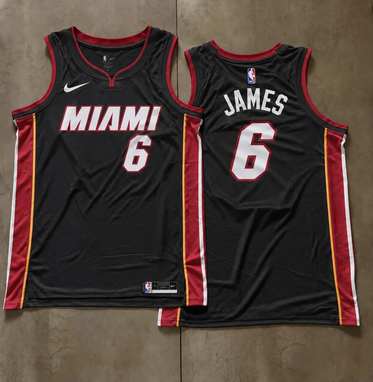 Miami Heat LeBron James Black Jersey
