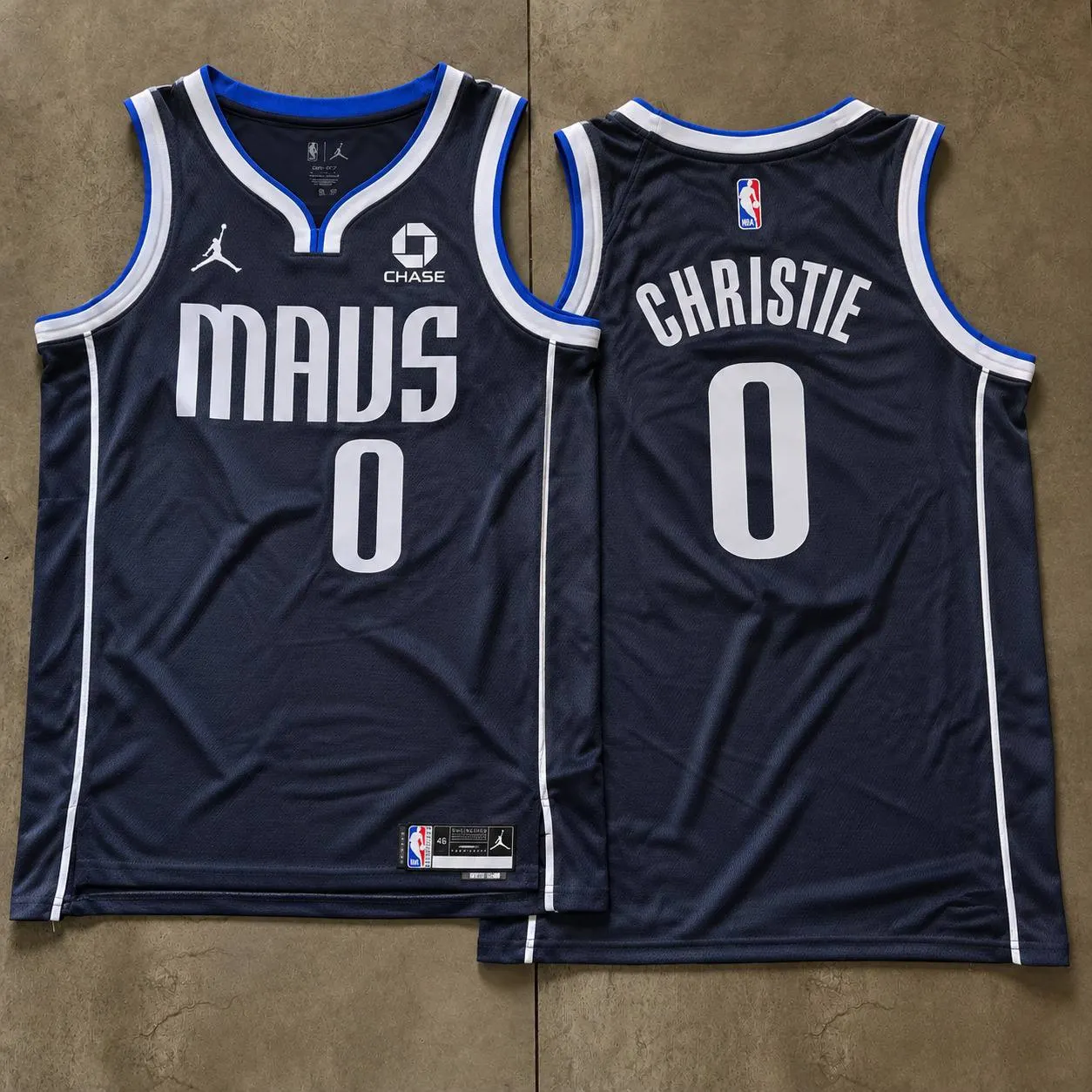Dallas Mavericks Max Christie Navy Jersey