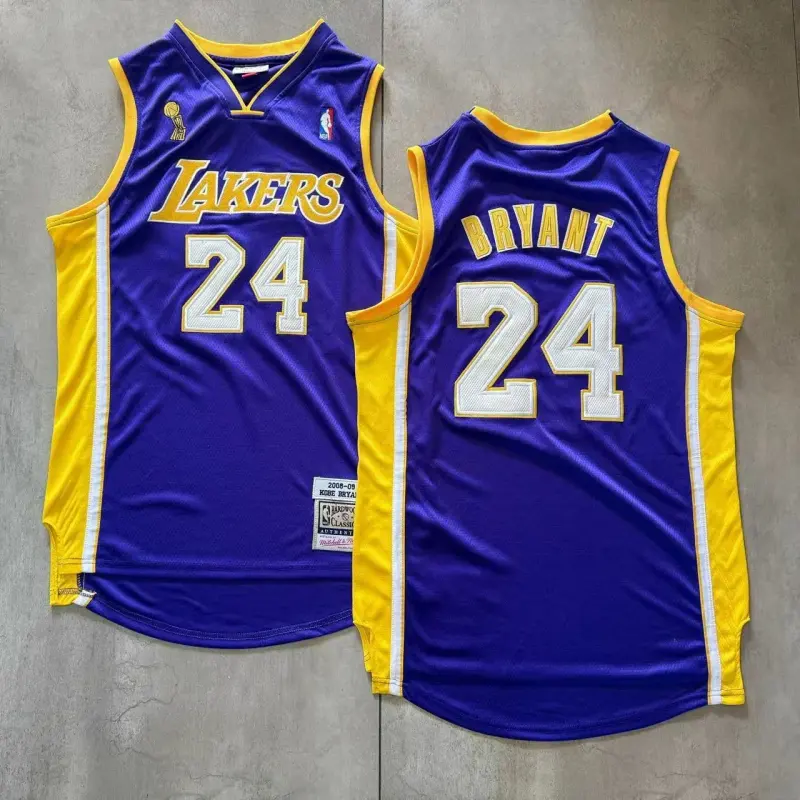 LOS ANGELES LAKERS KOBE BRYANT PURPLE JERSEY