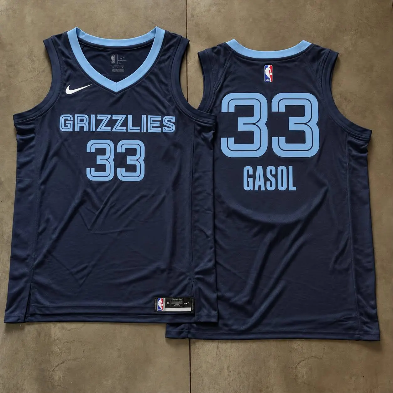 Memphis Grizzlies Marc Gasol Navy Jersey