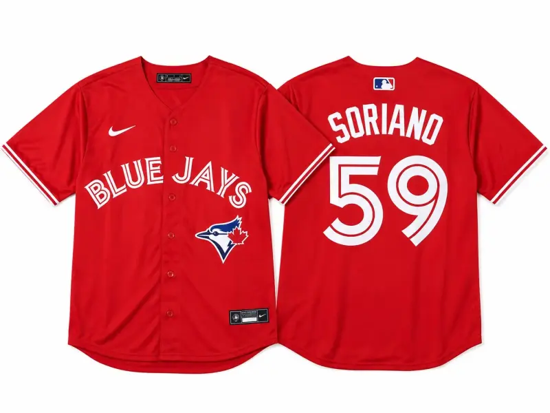 TORONTO BLUE JAYS JOSE SORIANO RED JERSEYS