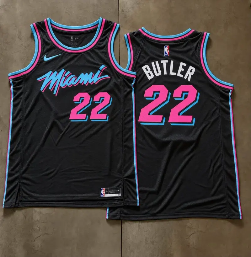 Miami Heat Jimmy Butler Black Vice City Jersey