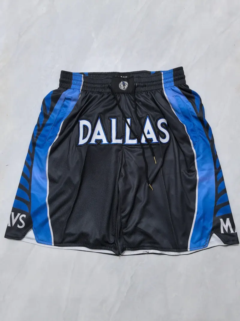 DALLAS MAVERICKS BLACK SHORTS
