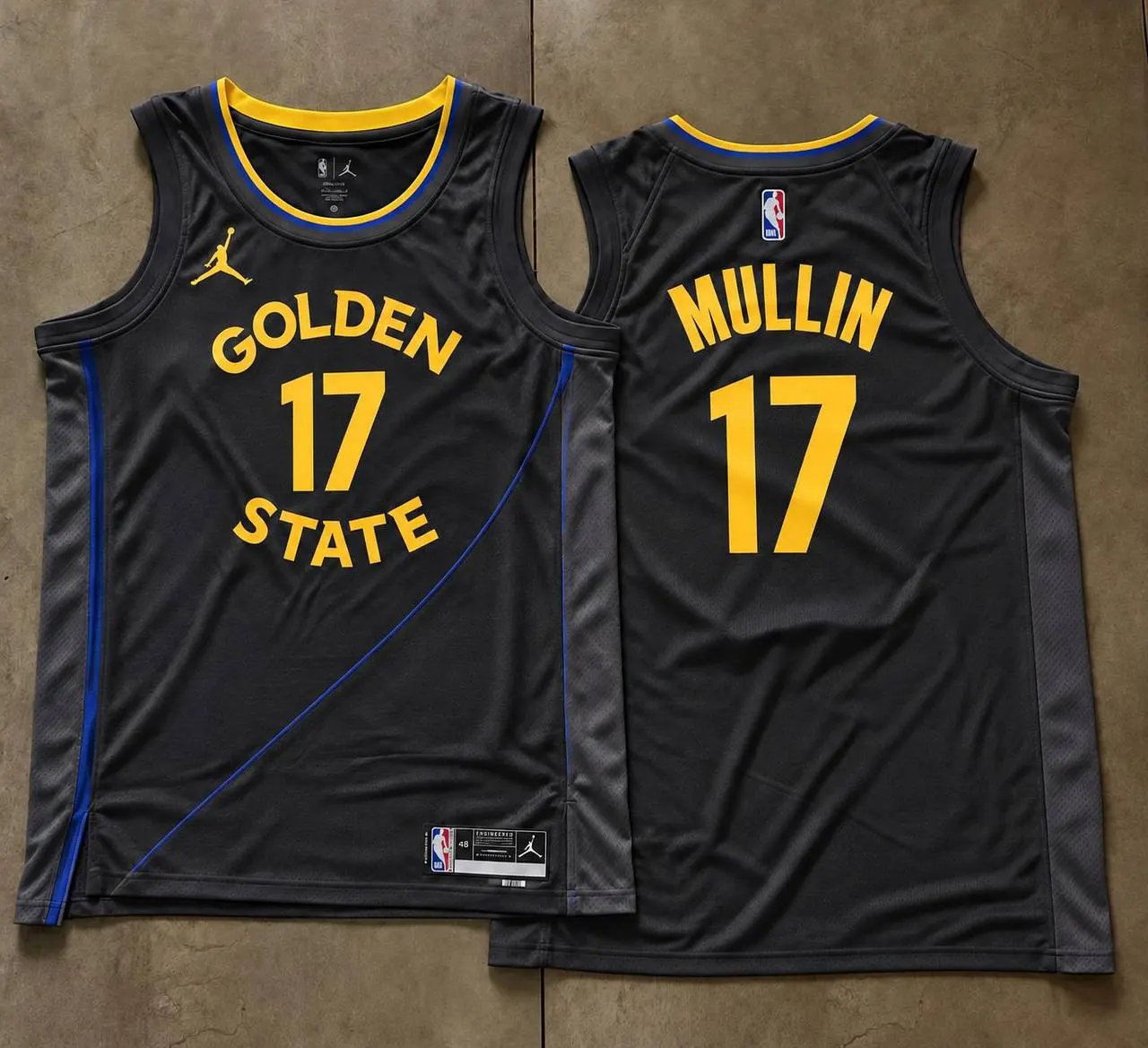 Golden State Warriors Chris Mullin Black Jersey