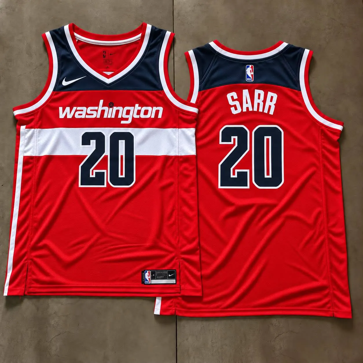 Washington Wizards Alex Sarr Red Washington Jersey