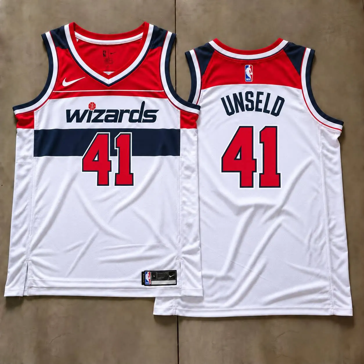 Washington Wizards Wes Unseld White Jersey