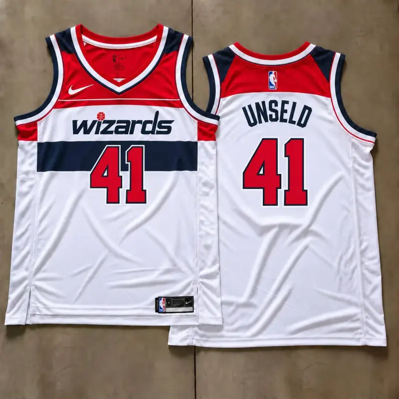 Washington Wizards Wes Unseld White Jersey