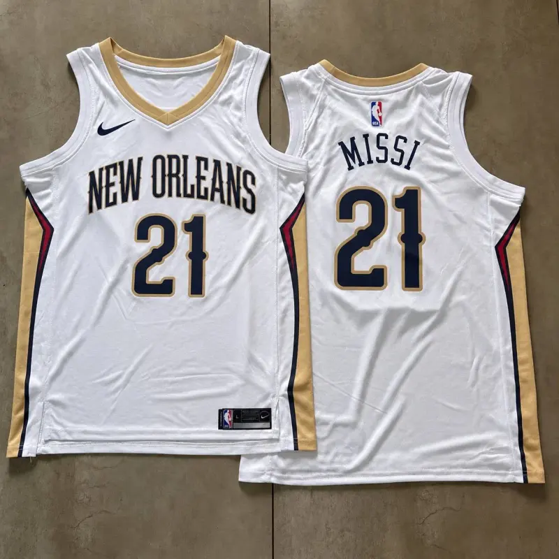 New Orleans Pelicans Yves Missi White Jersey