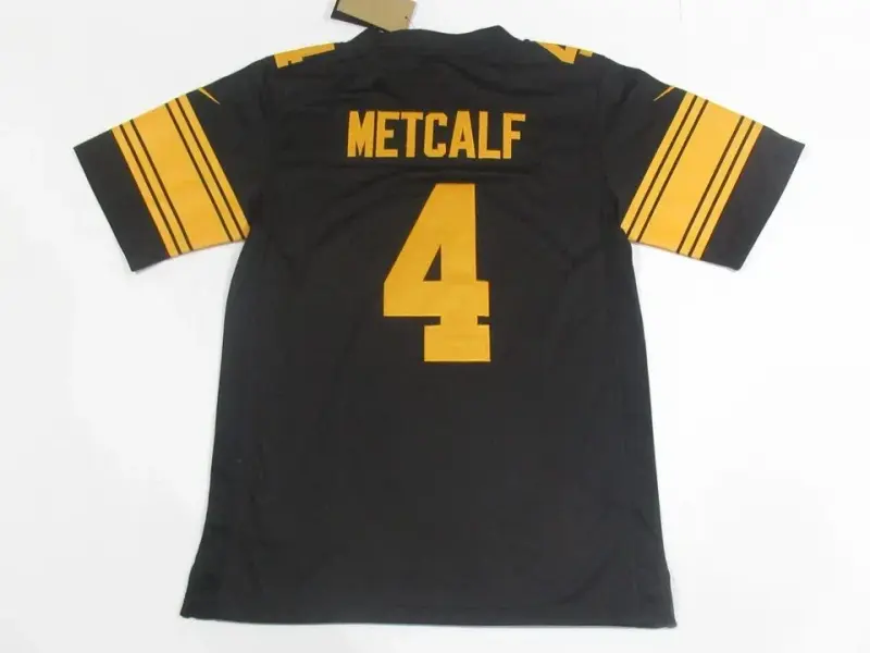 PITTSBURGH STEELERS DK METCALF BLACK JERSEY