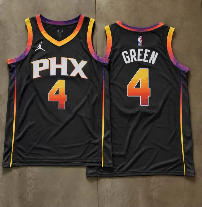 Phoenix Suns Jalen Green Black PHX Jersey