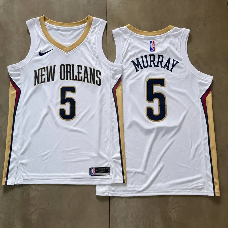 New Orleans Pelicans Dejounte Murray White Jersey