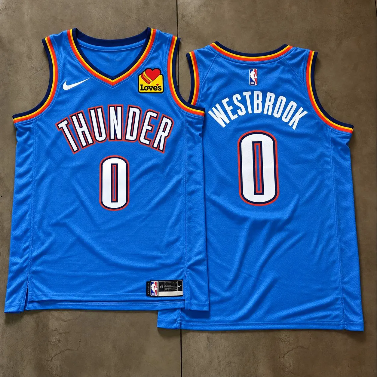 Oklahoma City Thunder Russell Westbrook Blue Jersey