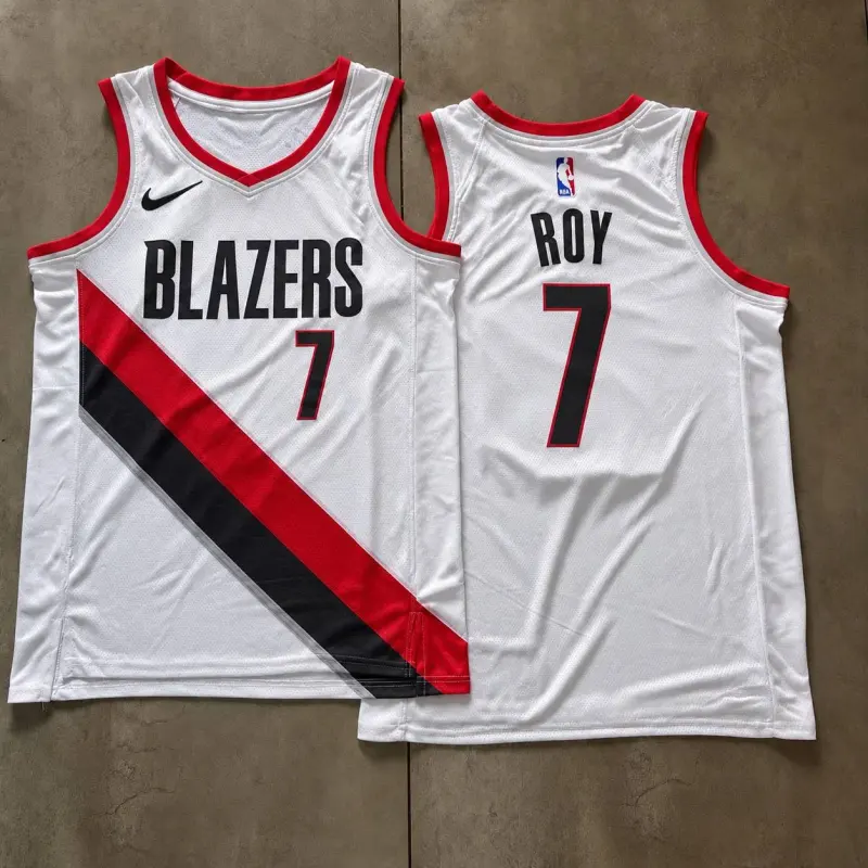Portland Trail Blazers Brandon Roy White Jersey