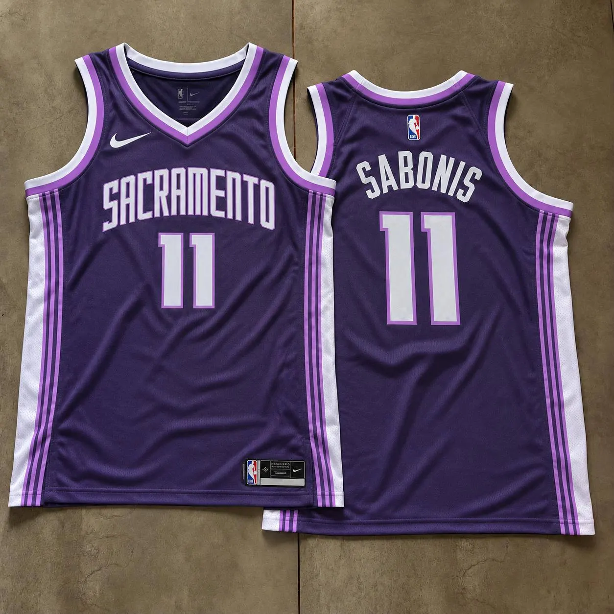 Sacramento Kings Domantas Sabonis Purple Jersey