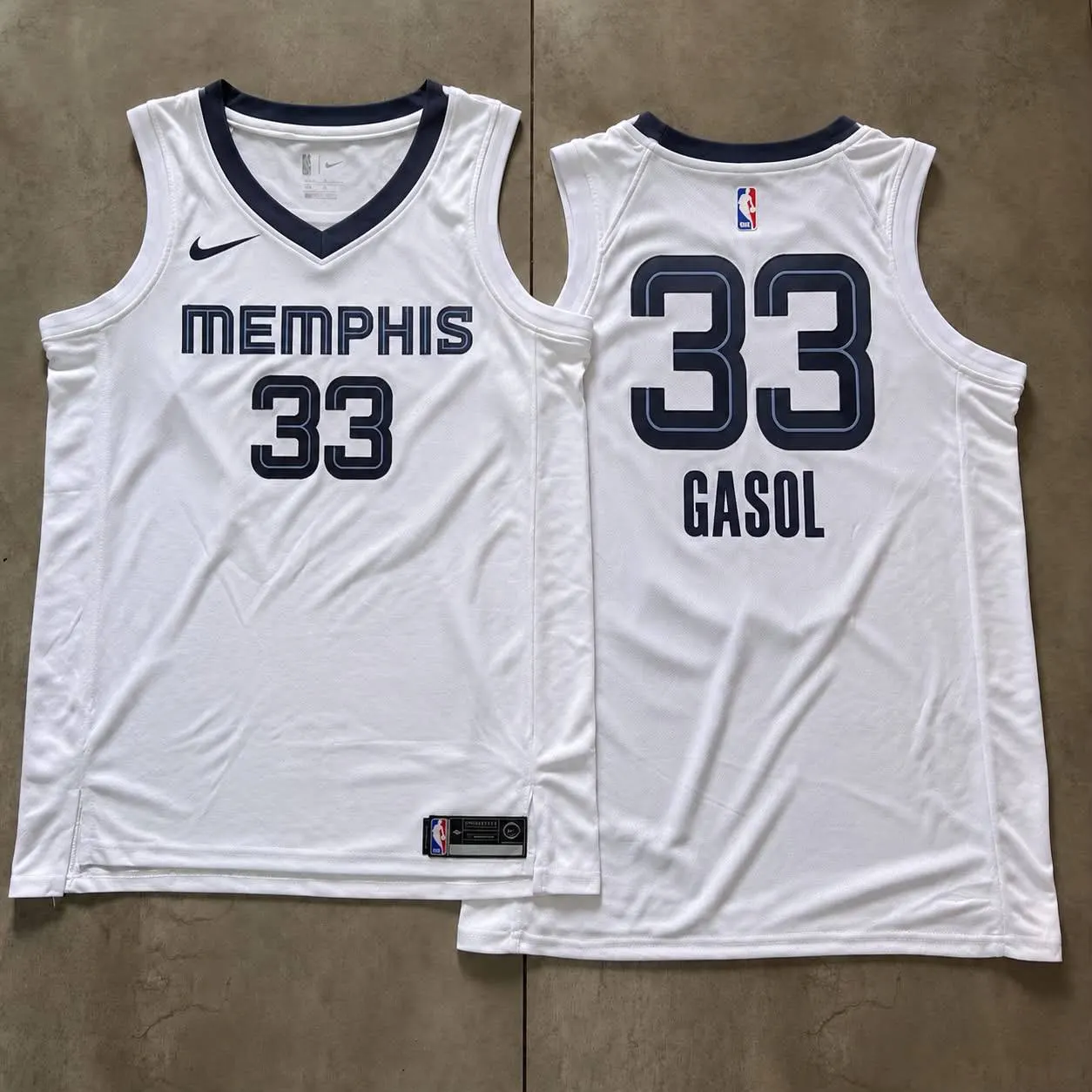 Memphis Grizzlies Marc Gasol White Jersey