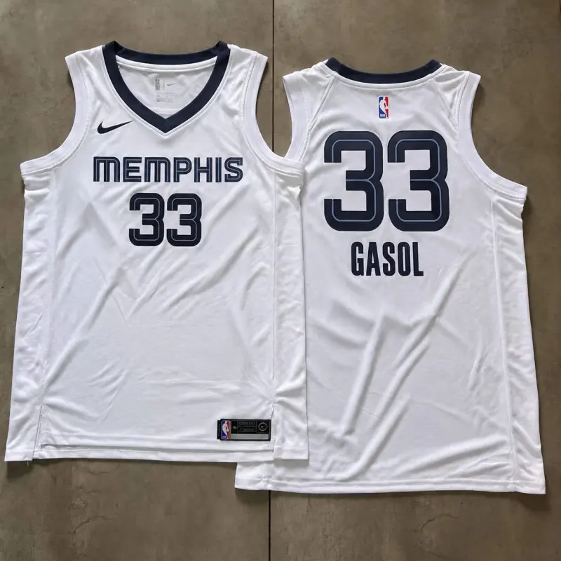 Memphis Grizzlies Marc Gasol White Jersey
