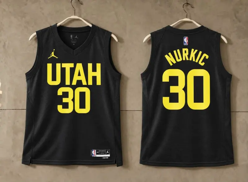 Utah Jazz Jusuf Nurkic Black Jersey