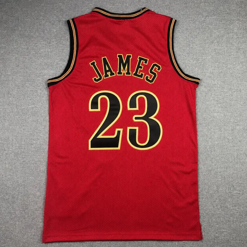 PHILADELPHIA 76ERS LEBRON JAMES RED VINTAGE JERSEY
