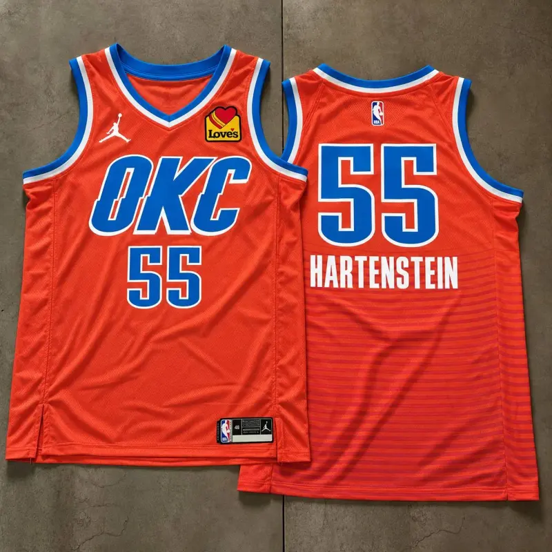 Oklahoma City Thunder Isaiah Hartenstein Orange Jersey