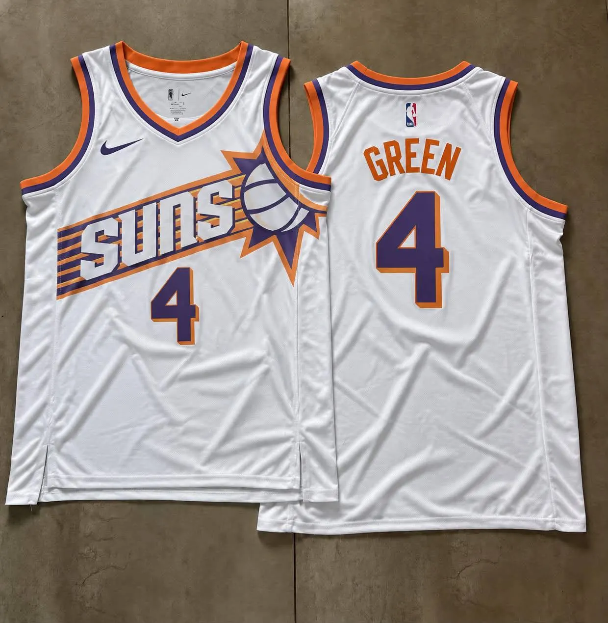 Phoenix Suns Jalen Green White Sunburst Jersey