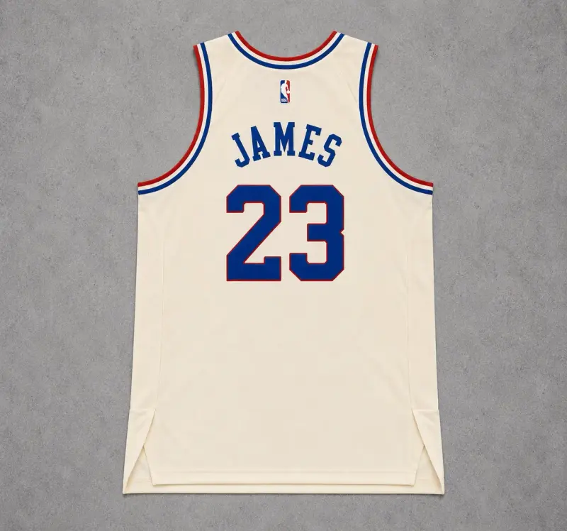 PHILADELPHIA 76ERS LEBRON JAMES CREAMSICLE JERSEY