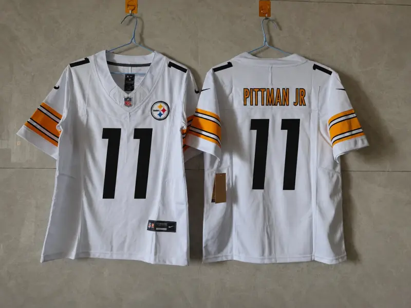 PITTSBURGH STEELERS MICHAEL PITTMAN JR WHITE JERSEY