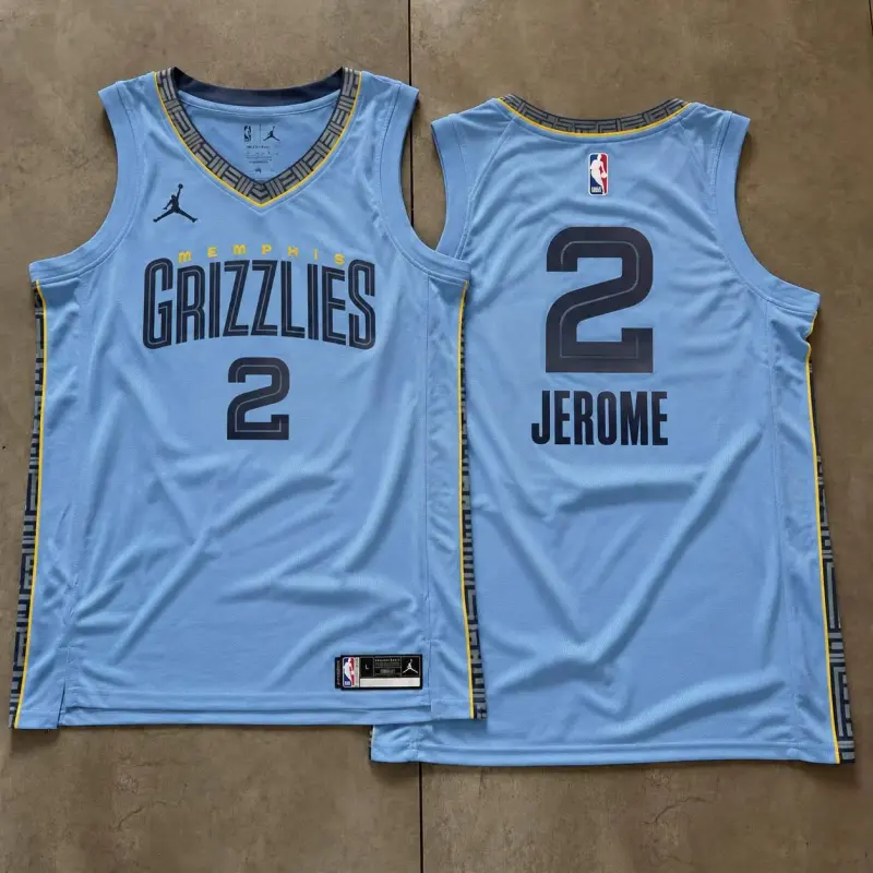 Memphis Grizzlies Ty Jerome Light Blue Jersey
